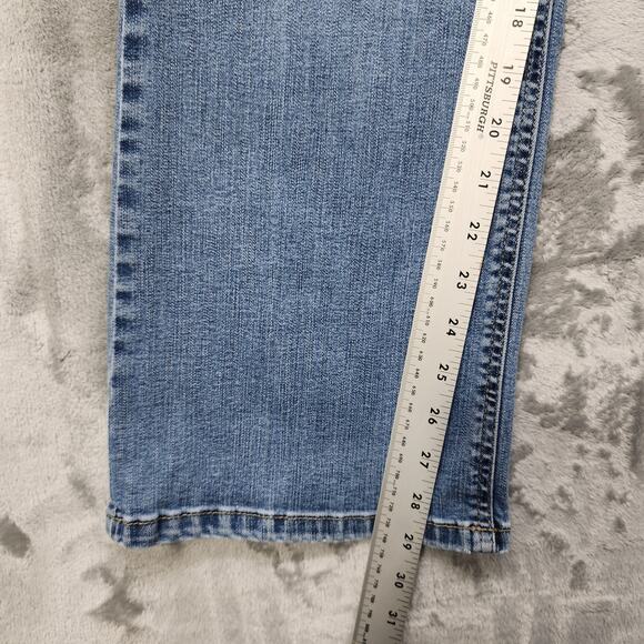 Maurices M Jeans Womens 18W Blue High Rise Curvy Slim Bootcut Stretch Casual - Picture 13 of 15